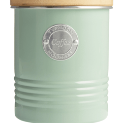 Typhoon Sage Green Steel and Bamboo Coffee Storage Canister