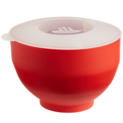 Red Silicone Personal Microwave Popcorn Popper