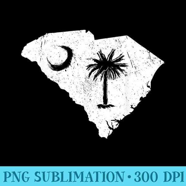 Palmetto Tree South Carolina Flag Vacations Camping Hiking - High Resolution PNG Image - Trendsetting And Modern Collections