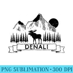 denali national park mountain moose denali alaska - download png picture