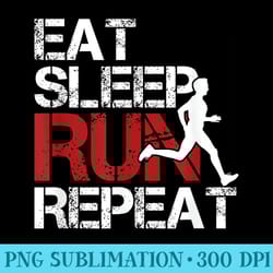 eat sleep run repeat track field running t - png resource download