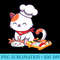 Sushi Cat Kawaii Anime Neko Japanese for Girl nager - Transparent Shirt Clip Art - Easy-To-Print And User-Friendly Designs