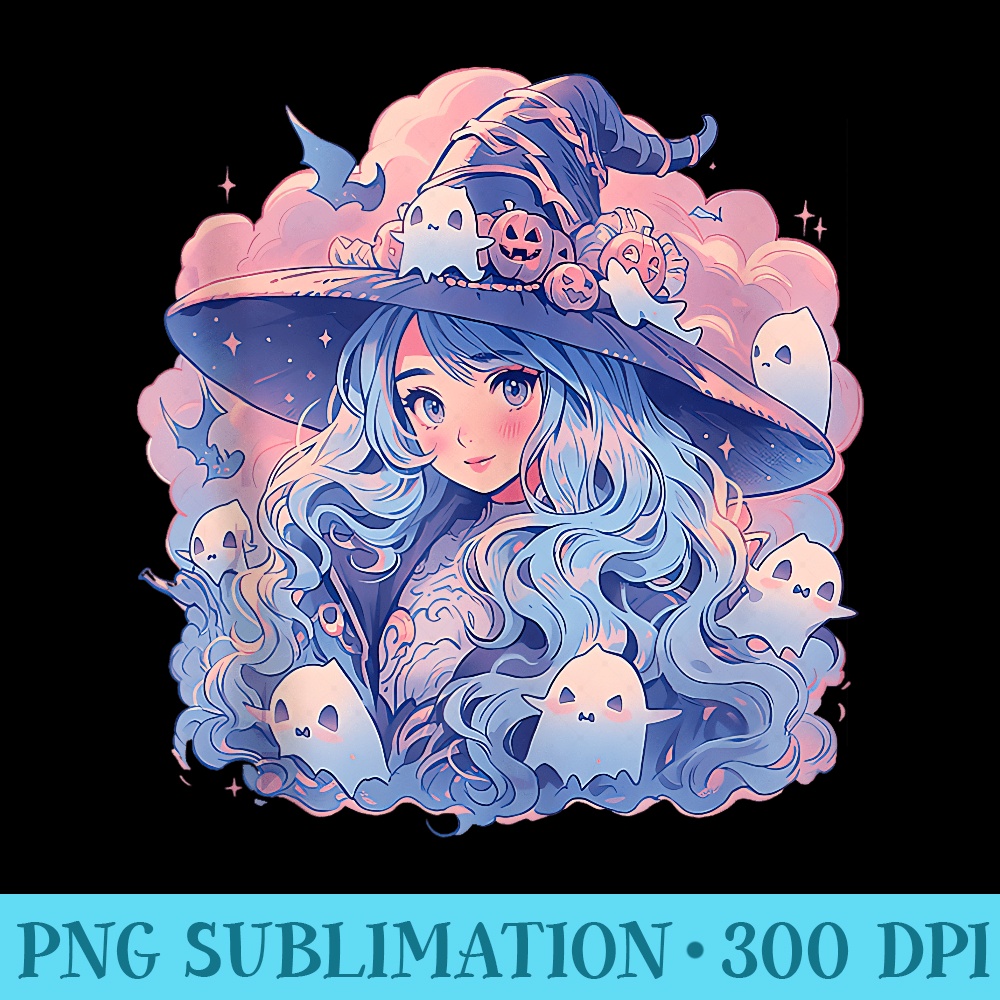 Kawaii Anime Aesthetic Pastel Goth Halloween - PNG Design Files - Perfect for Creative Projects