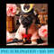 Pug Puppy Kawaii Samurai - Transparent Shirt Design - Revolutionize Your Designs