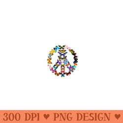 womens butterflies peace sign love butterfly 60s retro hippie - sublimation templates png