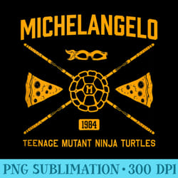 amazon essentials nage mutant ninja turtles michelangelo crossed icons - high resolution png design