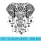 Mandala Energy Elephant T Men Be Strong - High Quality PNG Download - Premium Quality PNG Artwork