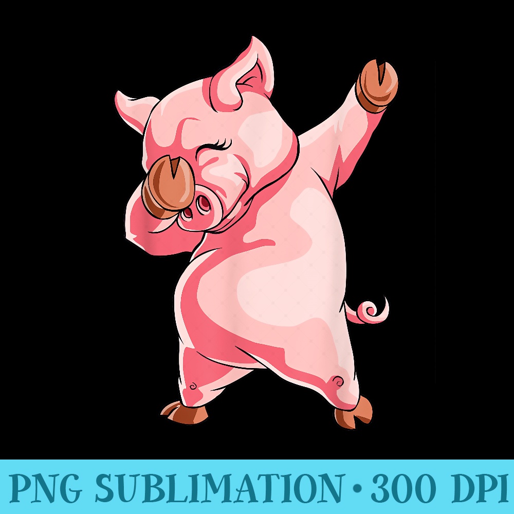 Dabbing Pig T Dab Funny Dance Piggy - Transparent PNG Collection - Stunning Sublimation Graphics