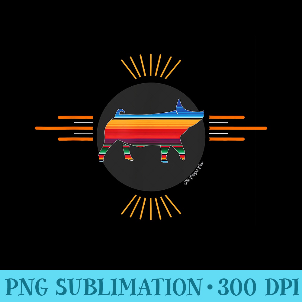 Serape Show Pig Livestock - Download Transparent PNG - Bring Your Designs to Life