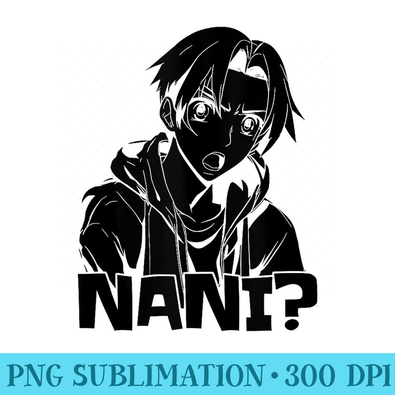 Manga Cosplay Japanese Kawaii Otaku Japan Nani Anime - Sublimation designs PNG - Transform Your Sublimation Creations