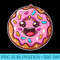 Cute Kawaii Donut Design Donut Lover - Free Transparent PNG Download - Stunning Sublimation Graphics