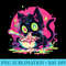 Ramen Cat Noodles Japanese Art Anime Neko Kawaii Cats Lover - PNG Picture Download - Create with Confidence