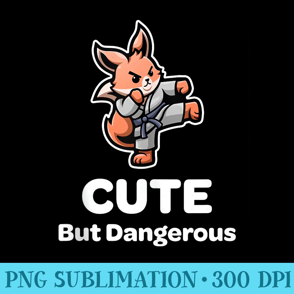 Cute But Dangerous Funny Karate Cute Fox Kawaii Animal - PNG Download Library - Easy-To-Print And User-Friendly Designs