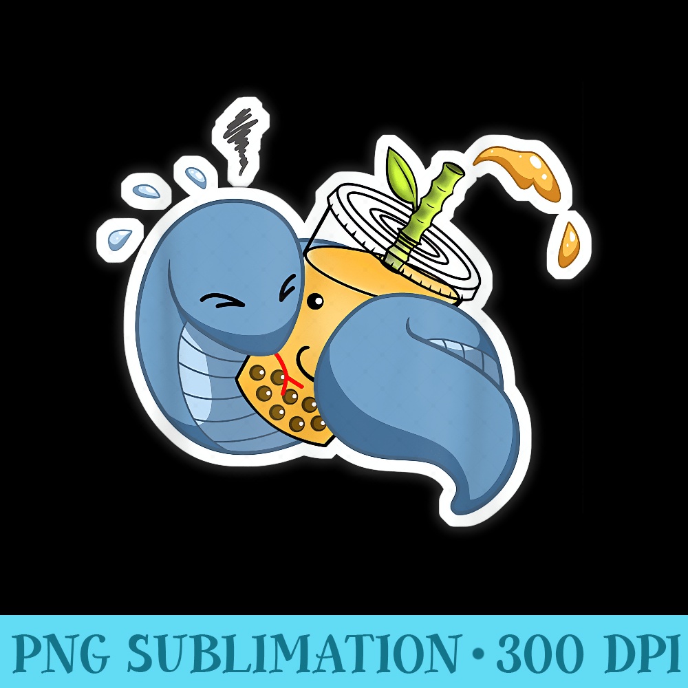 Year of the Snake Triggered Bubble Boba Tea Chinese Zodiac - Sublimation PNG download - Transform Your Sublimation Creations