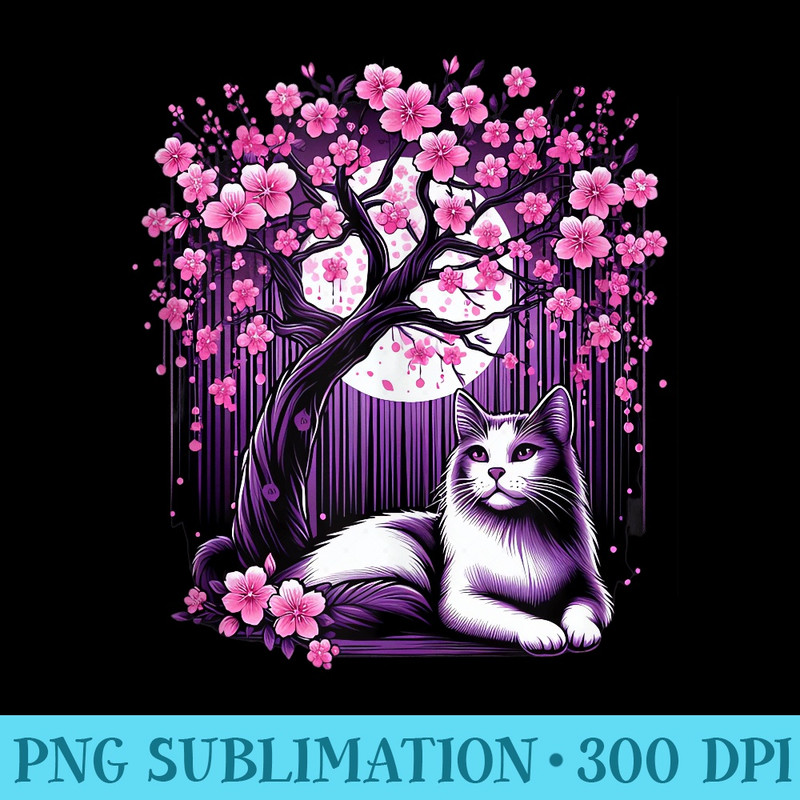Japanese Cherry Sakura Tree Kawaii Kitten Flower Blossom - PNG Download Source - Premium Quality PNG Artwork