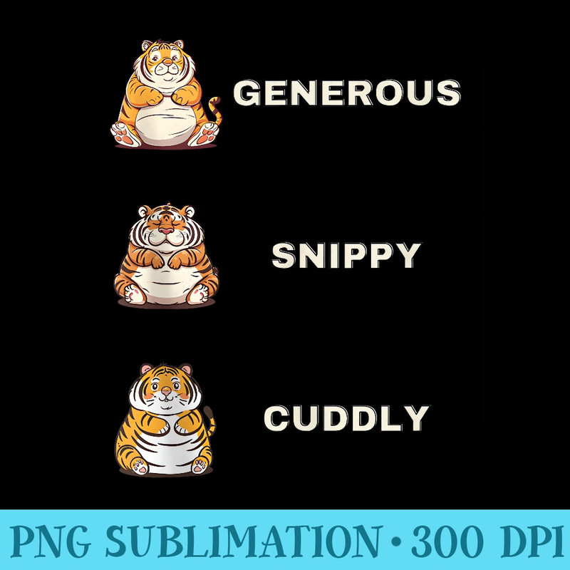 Adorable Kawaii Tiger Adventure Cute Cuddly Inspired - PNG Download Icon - Enhance Your Apparel with Stunning Detail