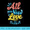 The Beatles All You Need is Love Zip Hoodie - Ready To Print PNG Designs - Easy-To-Print And User-Friendly Designs