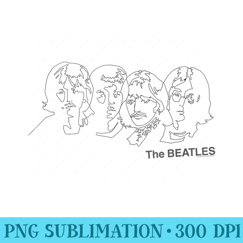 The Beatles Outline - Trendy PNG Designs - Instant Access To Downloadable Files