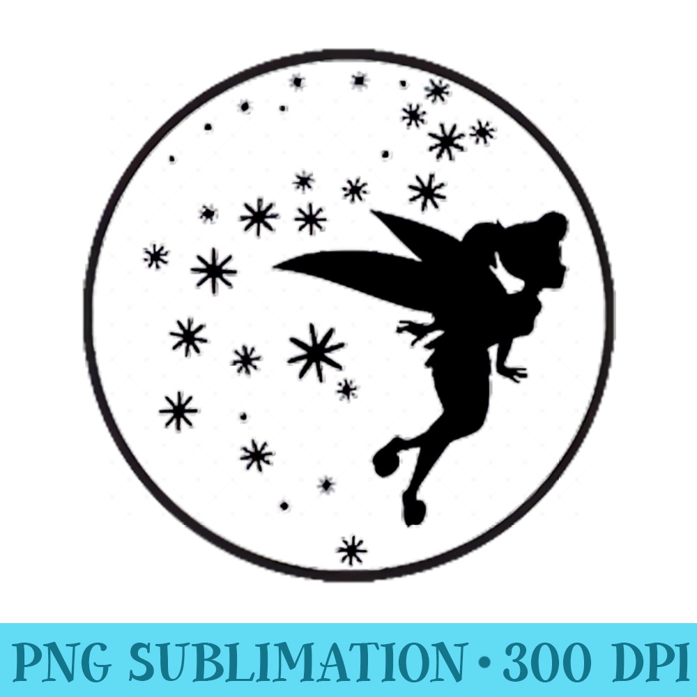 Disney Peter Pan Tinker Bell Badge Pixie Dust T- - Ready To Print PNG Designs - Bring Your Designs to Life