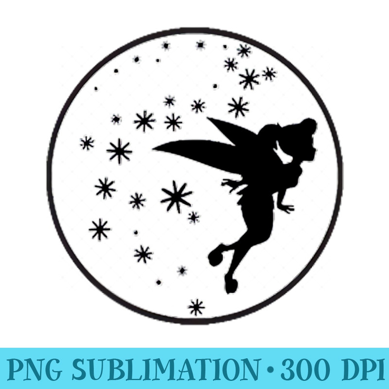 Disney Peter Pan Tinker Bell Badge Pixie Dust T- - Ready To Print PNG Designs - Bring Your Designs to Life