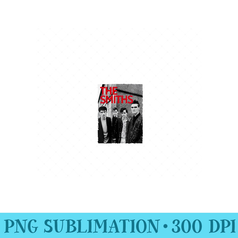 Womens The Smiths Red Text Band Photo Shoot - PNG Design Files - Trendsetting And Modern Collections