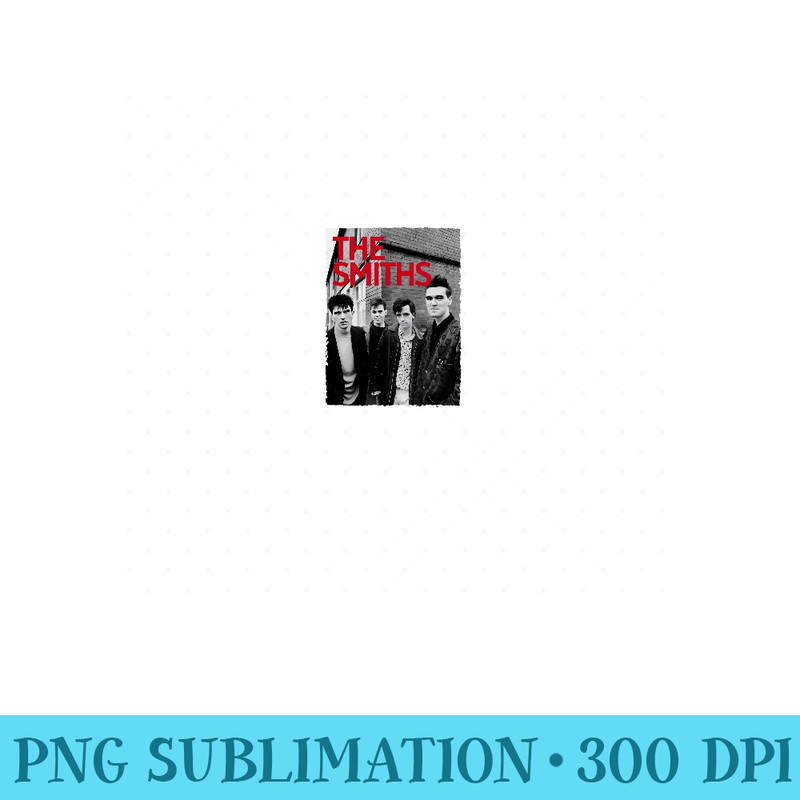 The Smiths Red Text Band Photo Shoot - PNG design assets - Transform Your Sublimation Creations
