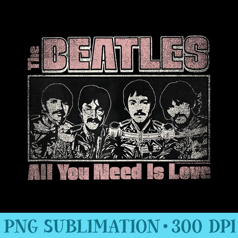 The Beatles - All You Need Is Love Zip Hoodie - Trendy PNG Designs - Trendsetting And Modern Collections