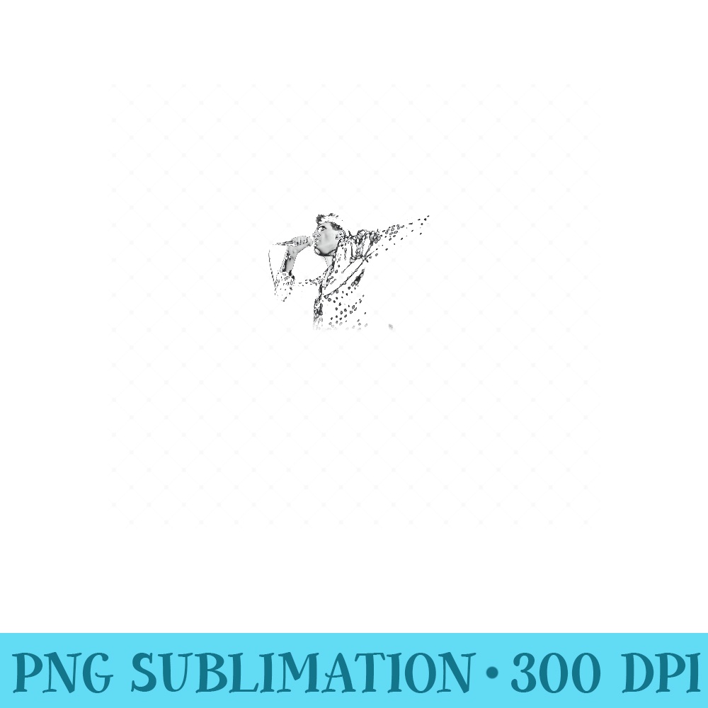 Morrissey Singing Live The Smiths - Printable PNG Images - Perfect for Sublimation Mastery