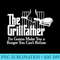 The Grillfather BBQ Grilling Burger Saying Quote - Unique Sublimation PNG Download - Perfect for Sublimation Art
