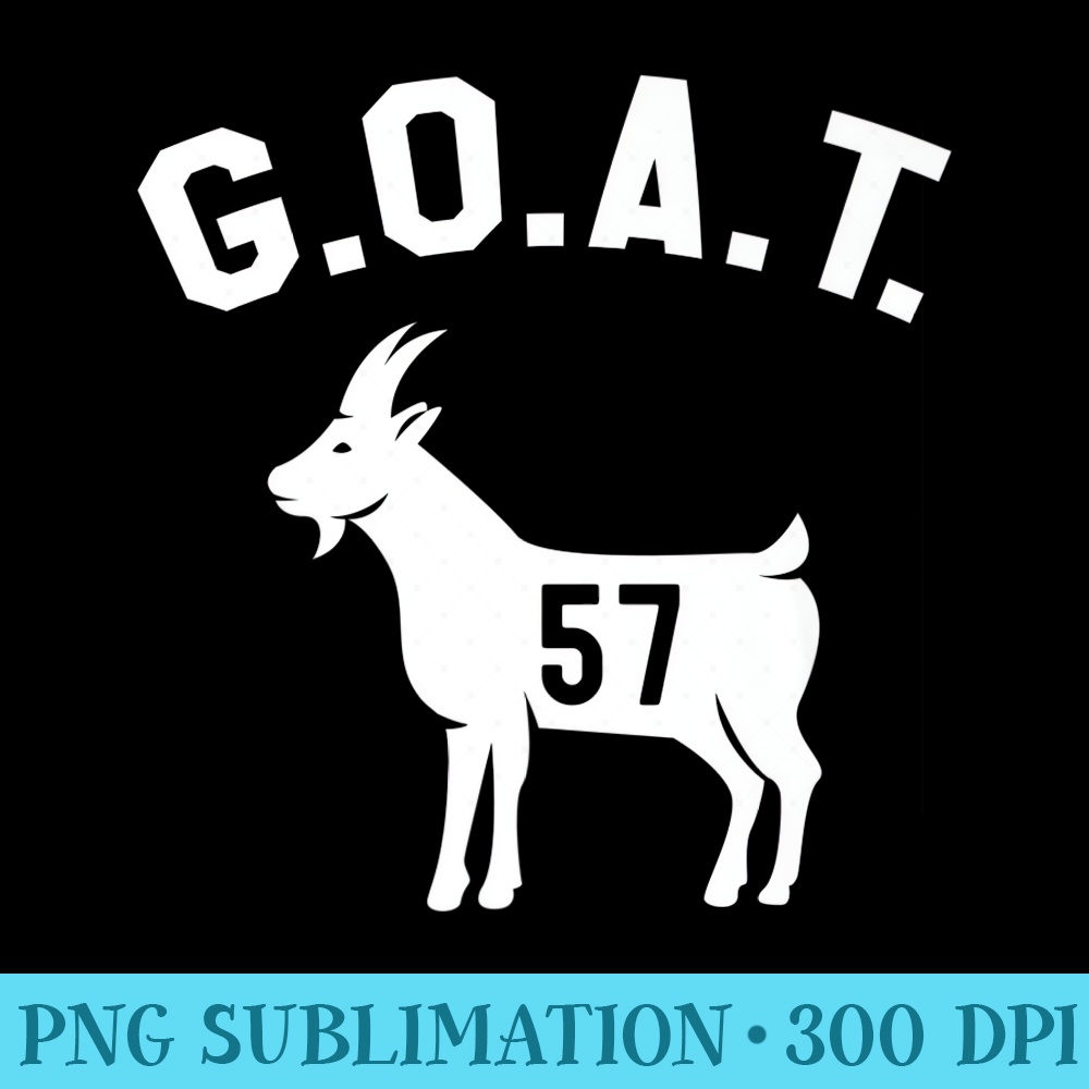 GOAT Number 57 Greatest Of All Time Dad Joke Premium - Unique Sublimation patterns - Bring Your Designs to Life