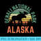 Denali National Park Alaska Moose Hiking Nature Retro - PNG Art Files - Unlock Vibrant Sublimation Designs