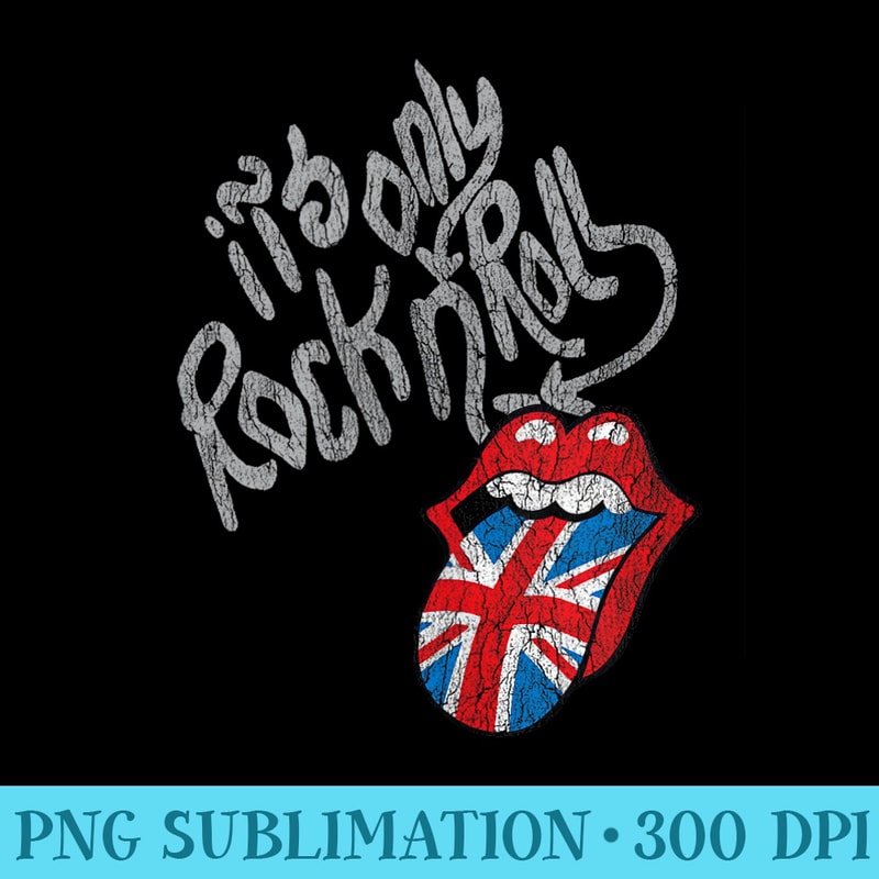 The Rolling Stones Rock N Roll UK Tongue - Mug Sublimation PNG - Perfect for Creative Projects