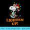 Peanuts Snoopy Christmas Lighten Up - PNG Graphics - Quick And Seamless Download Process