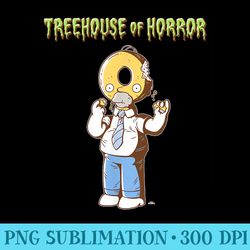 the simpsons treehouse of horror homer donut head halloween - mug sublimation png