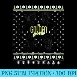 womens golden girls golden gals holiday - unique png artwork