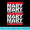 Run DMC Official Mary Mary - PNG design assets - Enhance Your Apparel with Stunning Detail