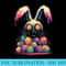 Horror Easter Bunny Egg Hunt Creepy Cute Goth Alt Aesthetic - High Quality PNG files - Fashionable and Fearless