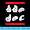 RUN DMC Sign Language - Unique PNG Artwork - Enhance Your Apparel with Stunning Detail
