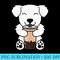 Bubble Milk Tea Great Pyrenees Boba Dog - PNG Download Website - Perfect for Sublimation Mastery