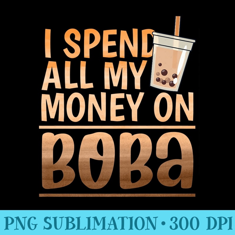 Boba Tea Cute Kawaii Bubble Milk Tea Premium - Sublimation graphics PNG - Add a Festive Touch to Every Day