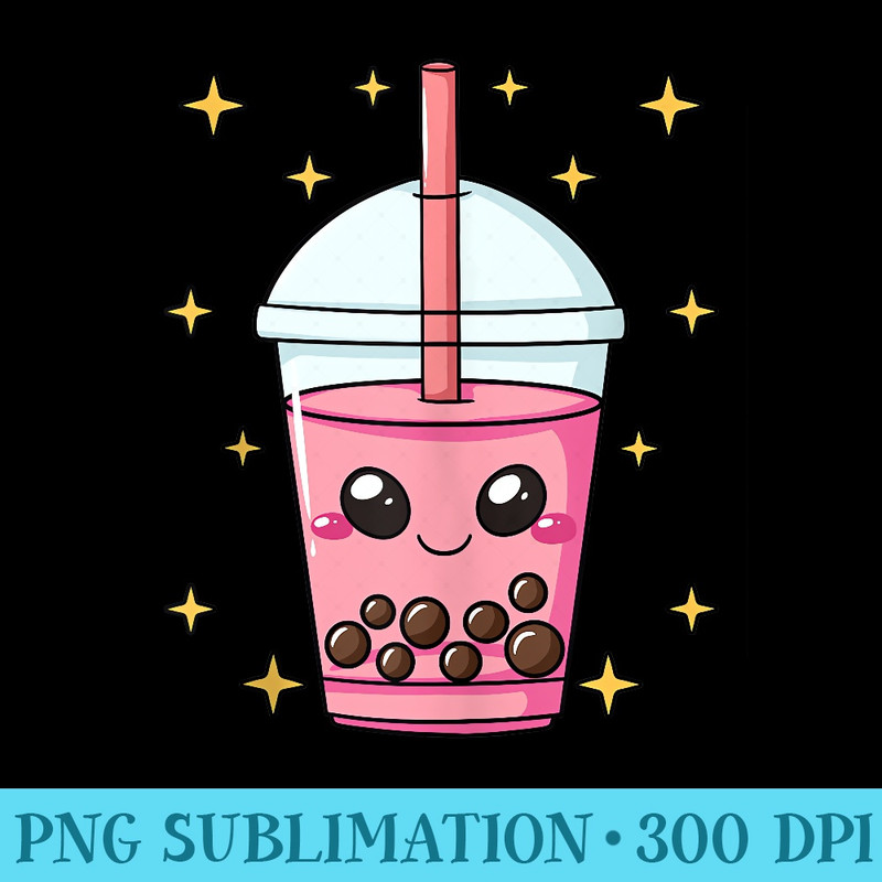 Boba Bubble Milk Tea TeaBased Drink Tapioca Pearls - PNG Clipart Download - Stunning Sublimation Graphics