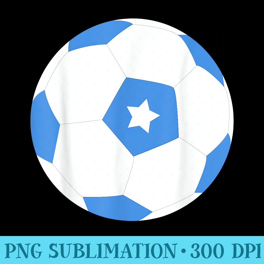 Somalia Soccer Ball Somali Flag Jersey Pride Print - Sublimation graphics PNG - Instant Access To Downloadable Files