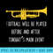 Trumpet Football vs Main Event Marching Band Funny - Shirt Illustration PNG - Spice Up Your Sublimation Projects
