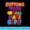 Bottoms, Tops, We All Hate Cops. funny design - Trendy PNG Designs - Transform Your Sublimation Creations