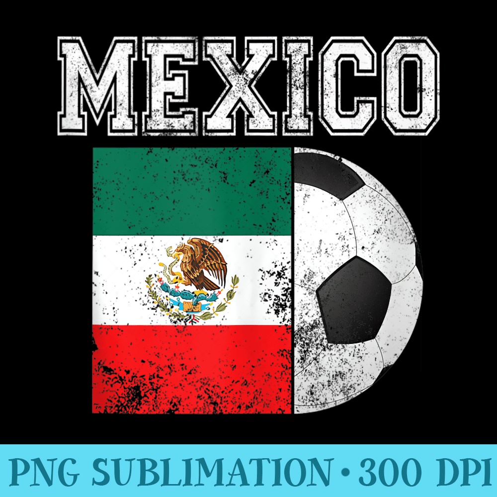 MEXICO Flag Soccer Futbol Football - PNG Transparent Background Download - Instant Access To Downloadable Files
