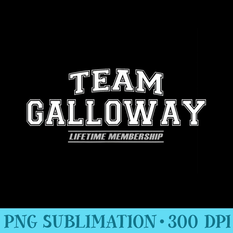 Team Galloway Proud Family Surname, Last Name - PNG Download Icon - Versatile And Customizable Designs