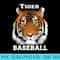 Tiger Baseball for All Tigers Sports Team s - Transparent PNG download - Transform Your Sublimation Creations