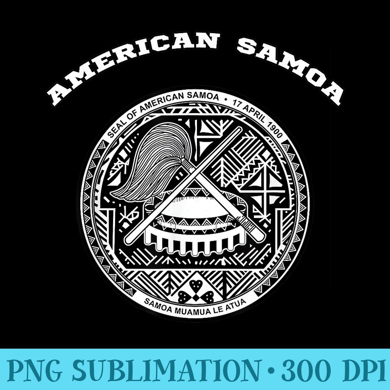 American Samoa Tshirt Coat of arms Flag souvenir - Sublimation graphics PNG - Spice Up Your Sublimation Projects