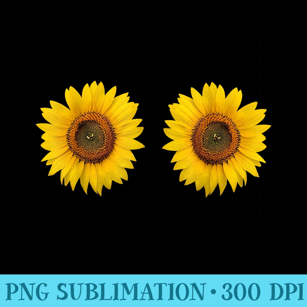 Sunflower Boobs Bumblebee Nipple CCup Funny - Unique Sublimation PNG Download - Perfect for Personalization