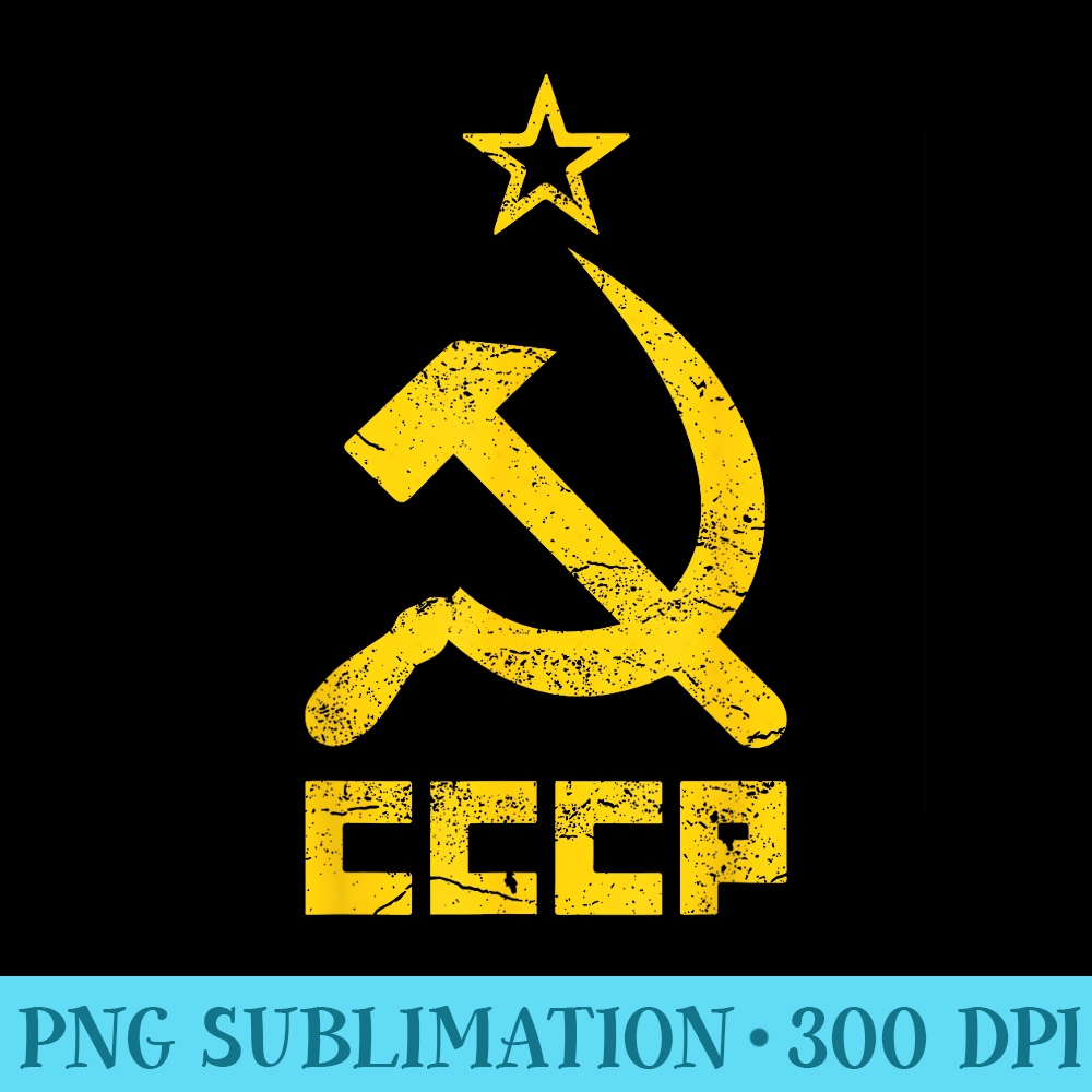 Communist Hammer and Sickle Star CCCP Soviet Union - PNG Download Website - Bring Your Designs to Life